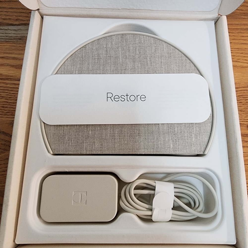 Hatch Restore 3 Sunrise Alarm Clock Sound Machine Smart Light - Putty Open Box